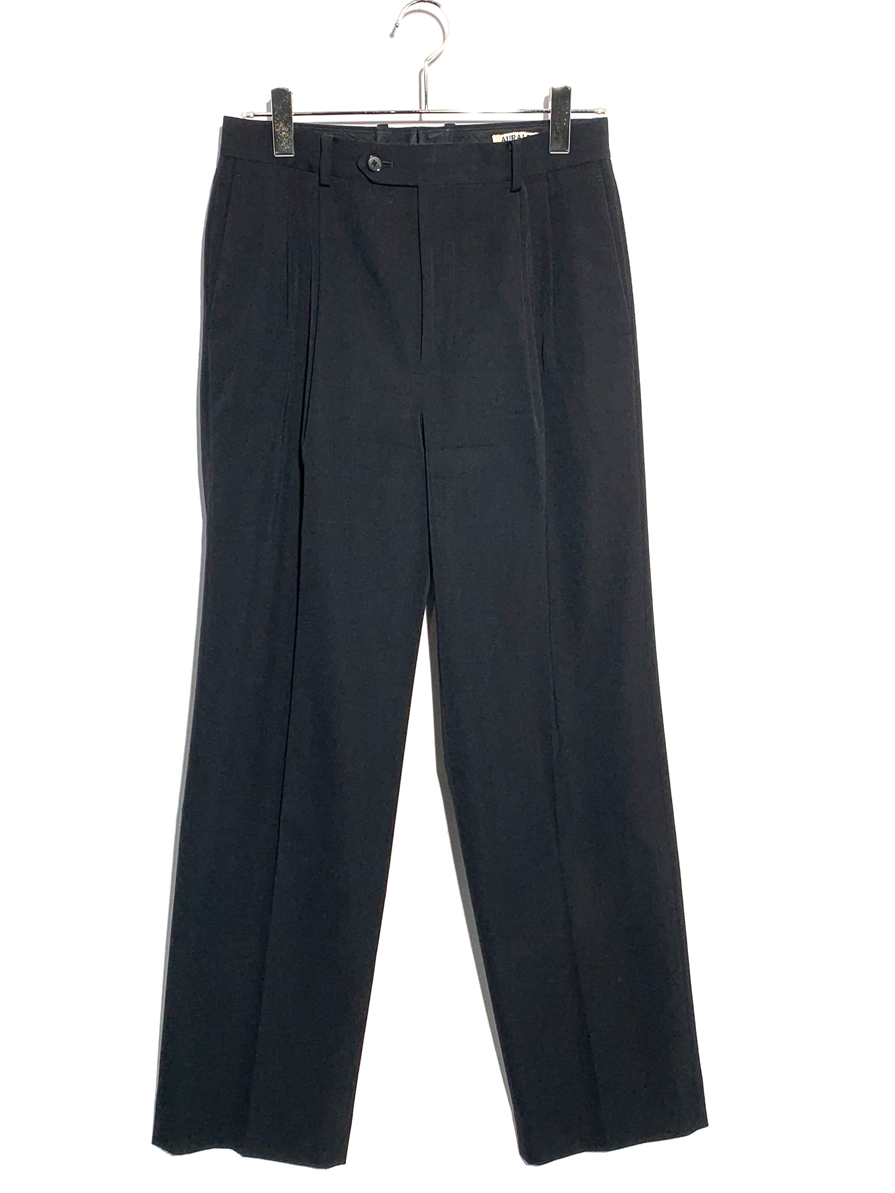 AURALEE LIGHT WOOL MAX GABARDINE  Black