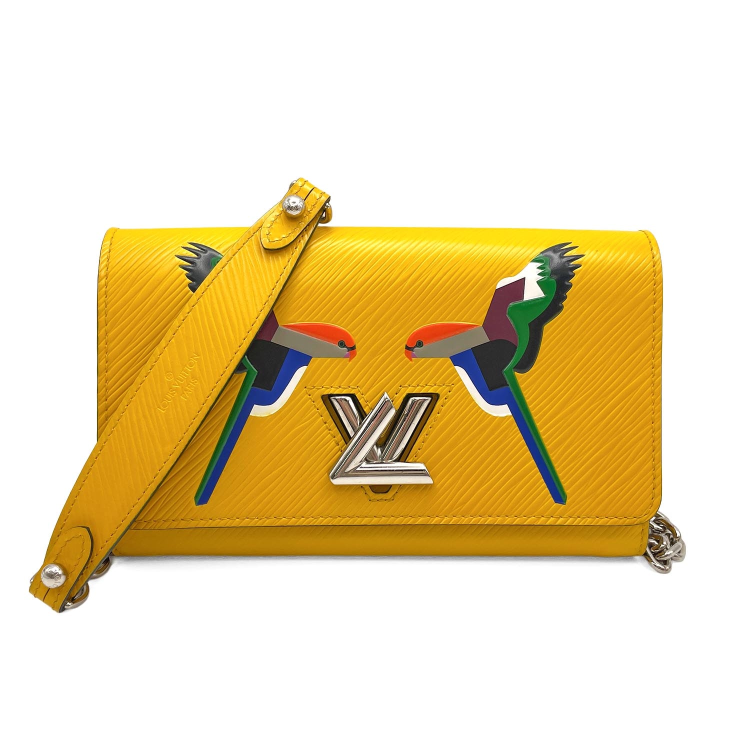 LOUIS VUITTON ルイ・ヴィトン ツイストMM アーリーバード&ナイトバード チェーン ショルダーバッグ
 鳥 エピ レザー レディース
 【中古】