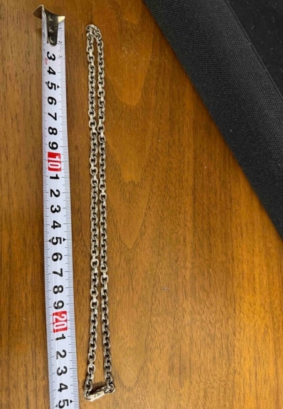 Chrome Hearts Paper Chain Necklace "Silver"