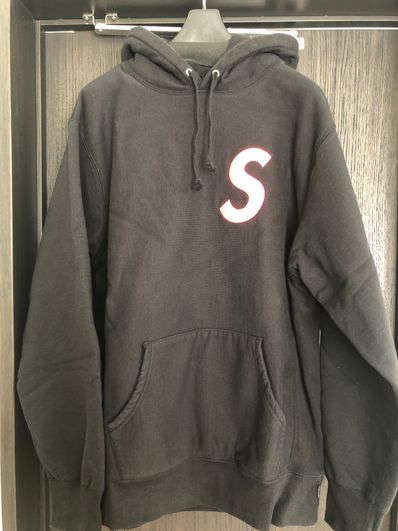 Supreme S Logo Hooded Sweatshirt "Black" (19FW)