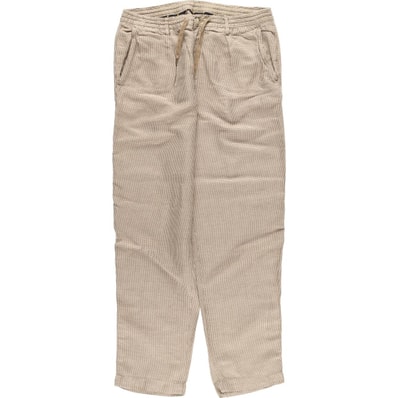 古着 ラルフローレン Ralph Lauren POLO RALPH LAUREN TAILORED SLIM FIT 千鳥格子柄 ワンタック リネンパンツ スラックス メンズL相当/eaa612062