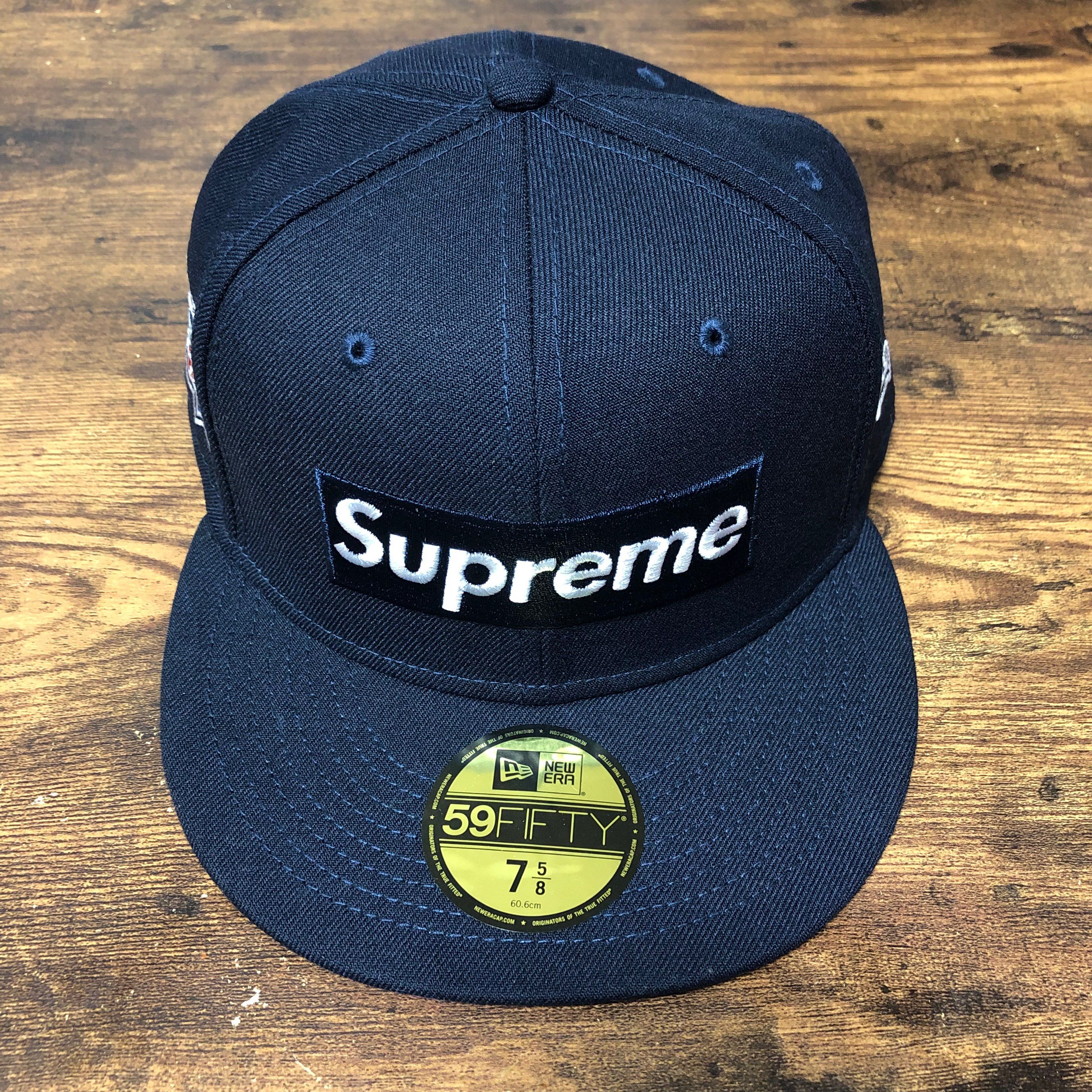 Supreme No Comp Box Logo New Era "Navy"