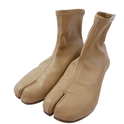 MAISON MARGIELA メゾンマルジェラ ブーツ 20SS S58WU0270 22ライン TABI 足袋ブーツ タビブーツ ベージュ系 35【中古】