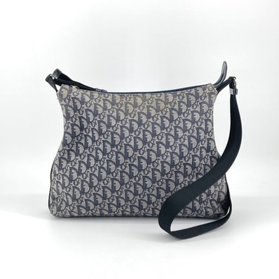 Dior(ディオール) トロッター キャンバス メッセンジャー ショルダーバッグ グレー