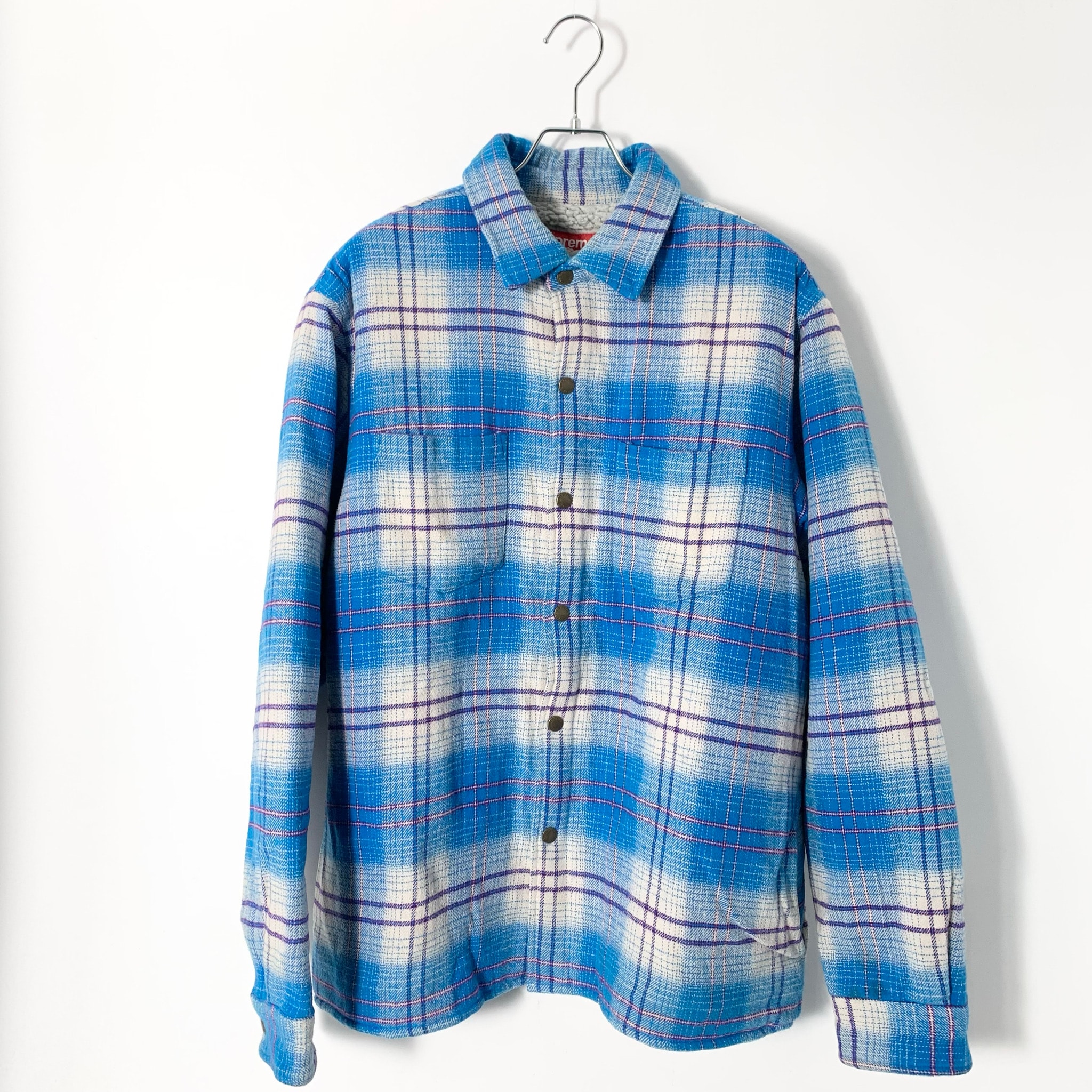 Supreme Lined Flannel Snap Shirt "Blue"