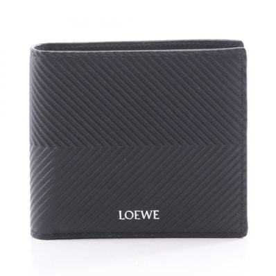 ロエベ LOEWE バイフォールド コインウォレット 二つ折り財布 財布 レザー メンズ ブラック系 C779501X011100 【新品】