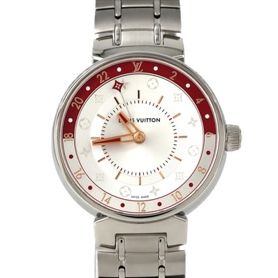ルイヴィトン タンブールムーンデュアルタイム QA106 SS クォーツ