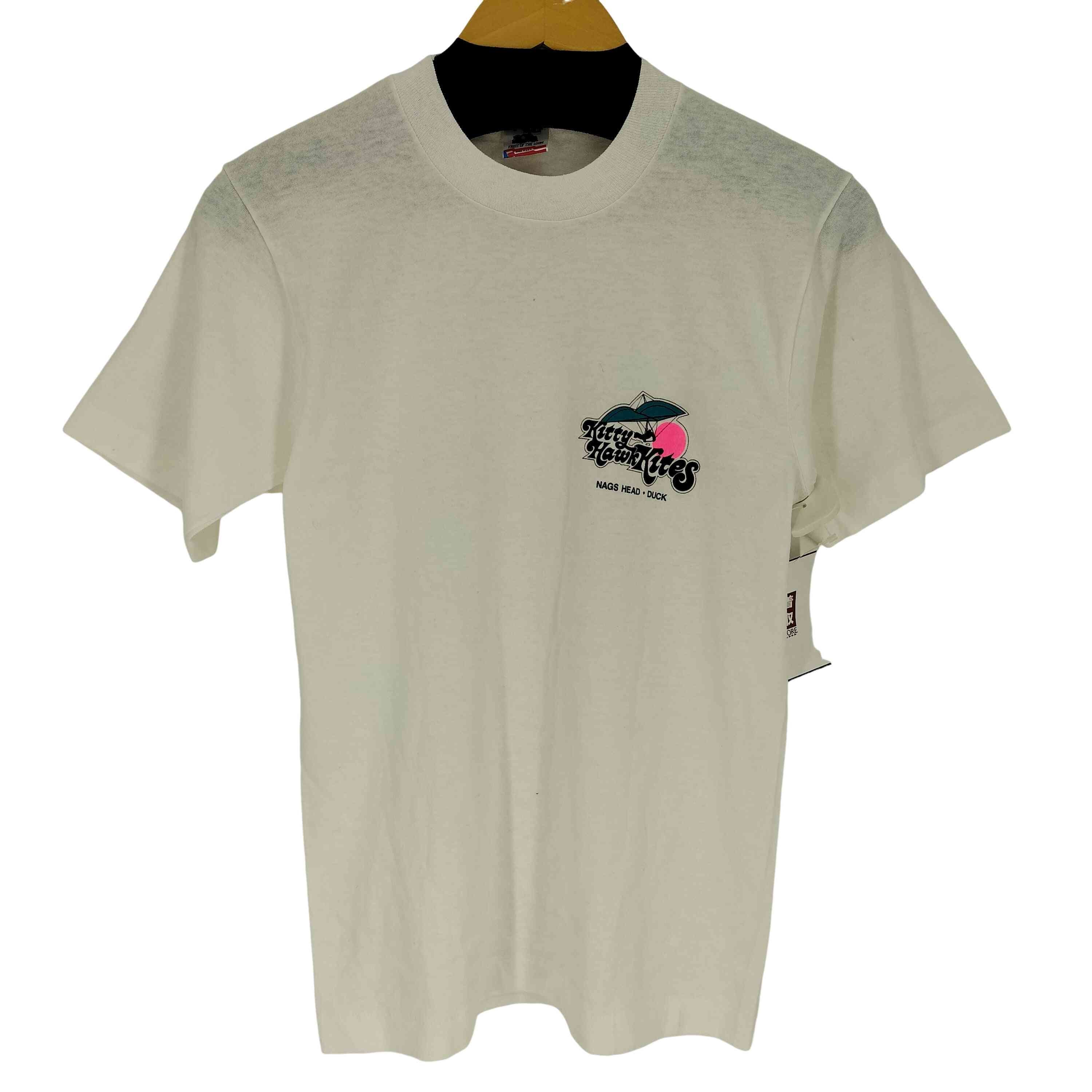 80-90S USA製 企業ロゴ ワンポイント プリント S/S クルーネック Tシャツ【1143085474911】