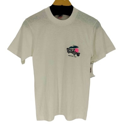 80-90S USA製 企業ロゴ ワンポイント プリント S/S クルーネック Tシャツ【1143085474911】