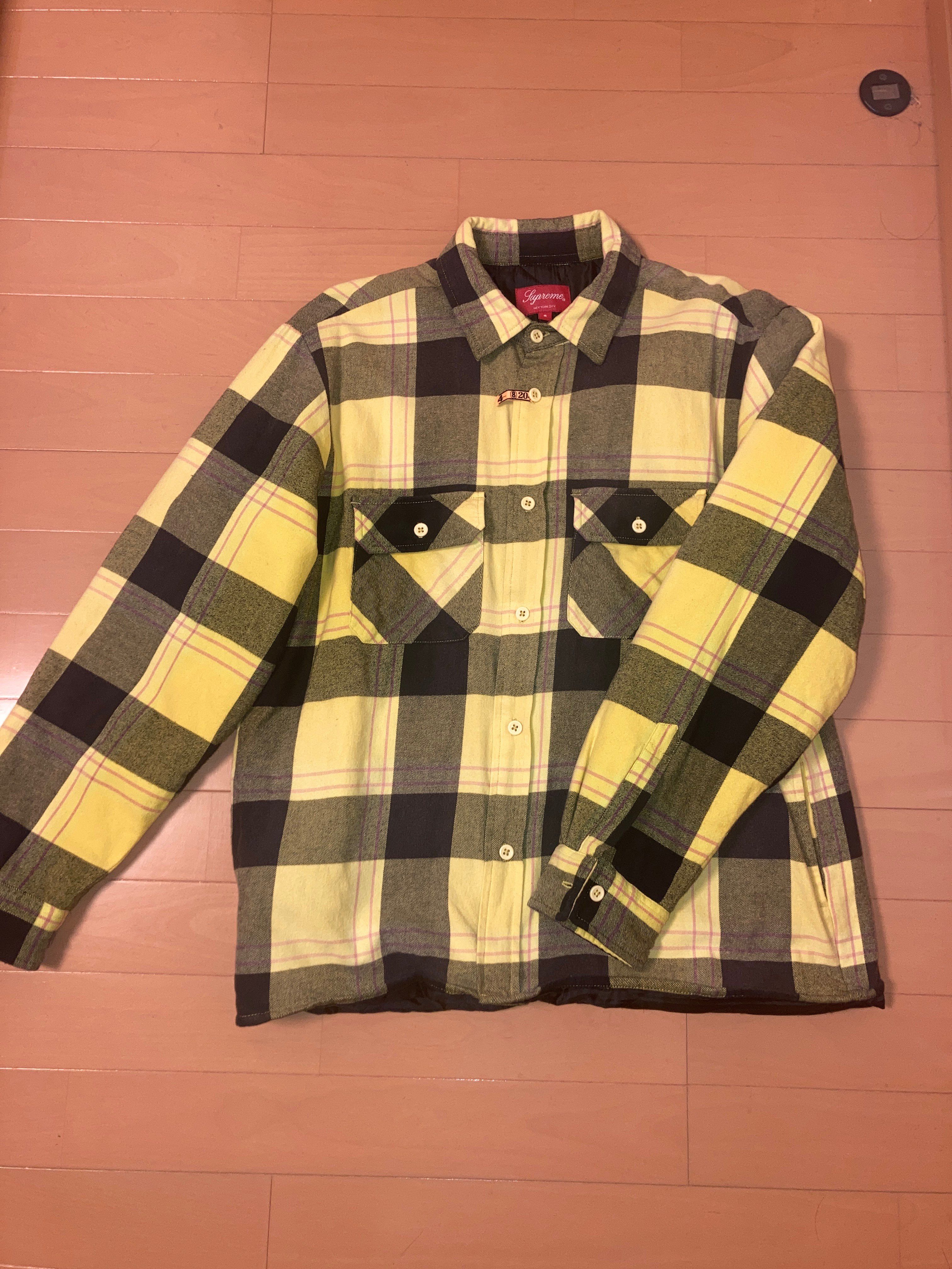 Supreme Quilted Flannel Shirt "Yellow"