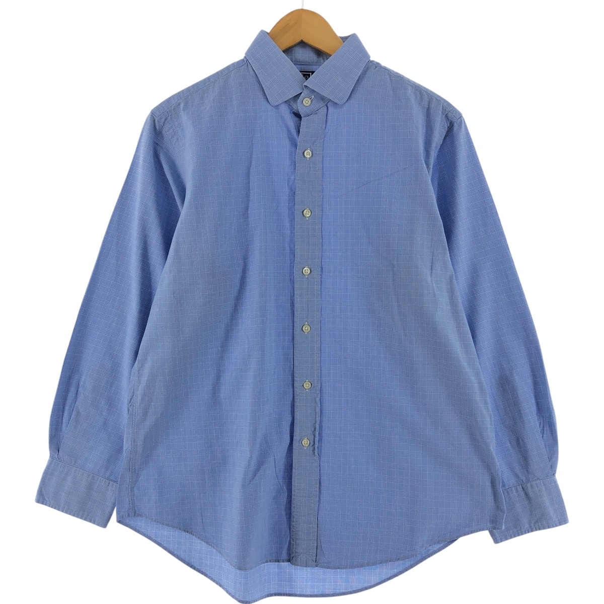 古着 ラルフローレン Ralph Lauren POLO by Ralph Lauren REGENT CUSTOM FIT ワイドカラー 長袖 コットンチェックシャツ メンズL相当/eaa525637