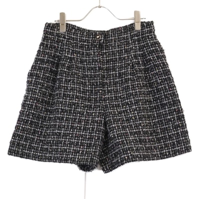 シャネル 【美品/国内正規/24AW】P77734V69392 ツイード キュロットパンツ 38