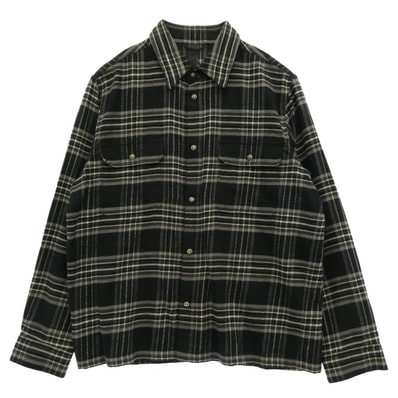 Chrome Hearts Work Dog Check Long Sleeve Shirt "Black"