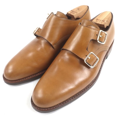 極美品 バリー レザーシューズ SCRIBE スクリーブ ブラウン メンズ 8