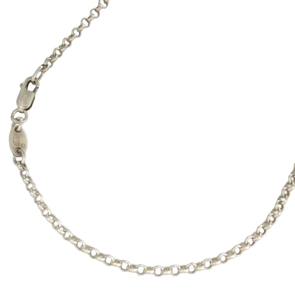 CHROME HEARTS クロムハーツ(原本無) ブラックシンフォーニ証明書付属 18inch NECKCHAIN R18 ロールチェーン ネックレス シルバー系【中古】
