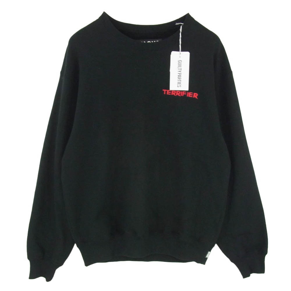 WACKO MARIA ワコマリア 25AW TERRIFIER-WM-SS08 × TERRIFIER HEAVY WEIGHT SWEAT SHIRT テリファー ヘビーウェイトスウエット トレーナー ブラック系 M【新古品】【未使用】【中古】