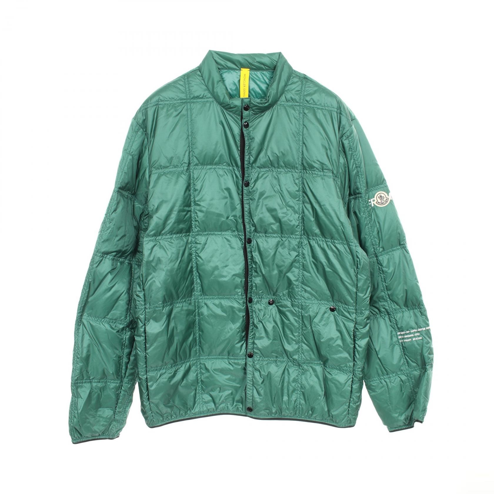 モンクレール MONCLER MONCLER GENIUS 7 FRAGMENT HIROSHI FUJIWARA ダウンジャケット 衣料品 アウター ナイロン メンズ グリーン系 1A00006M611484L4 【中古】