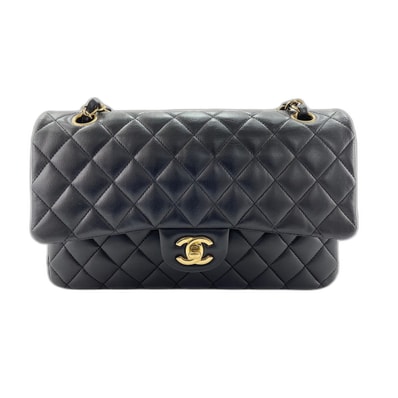 シャネル CHANEL マトラッセ ダブルフラップ ショルダーバッグ ラムスキン【中古】