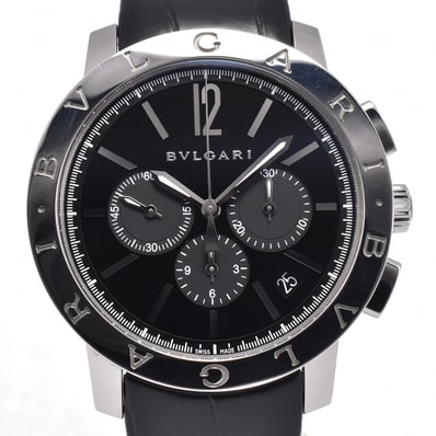 ブルガリ BVLGARI BB41SCH ブルガリブルガリ クロノグラフ 自動巻き メンズ 美品 箱・保証書付き H#144790