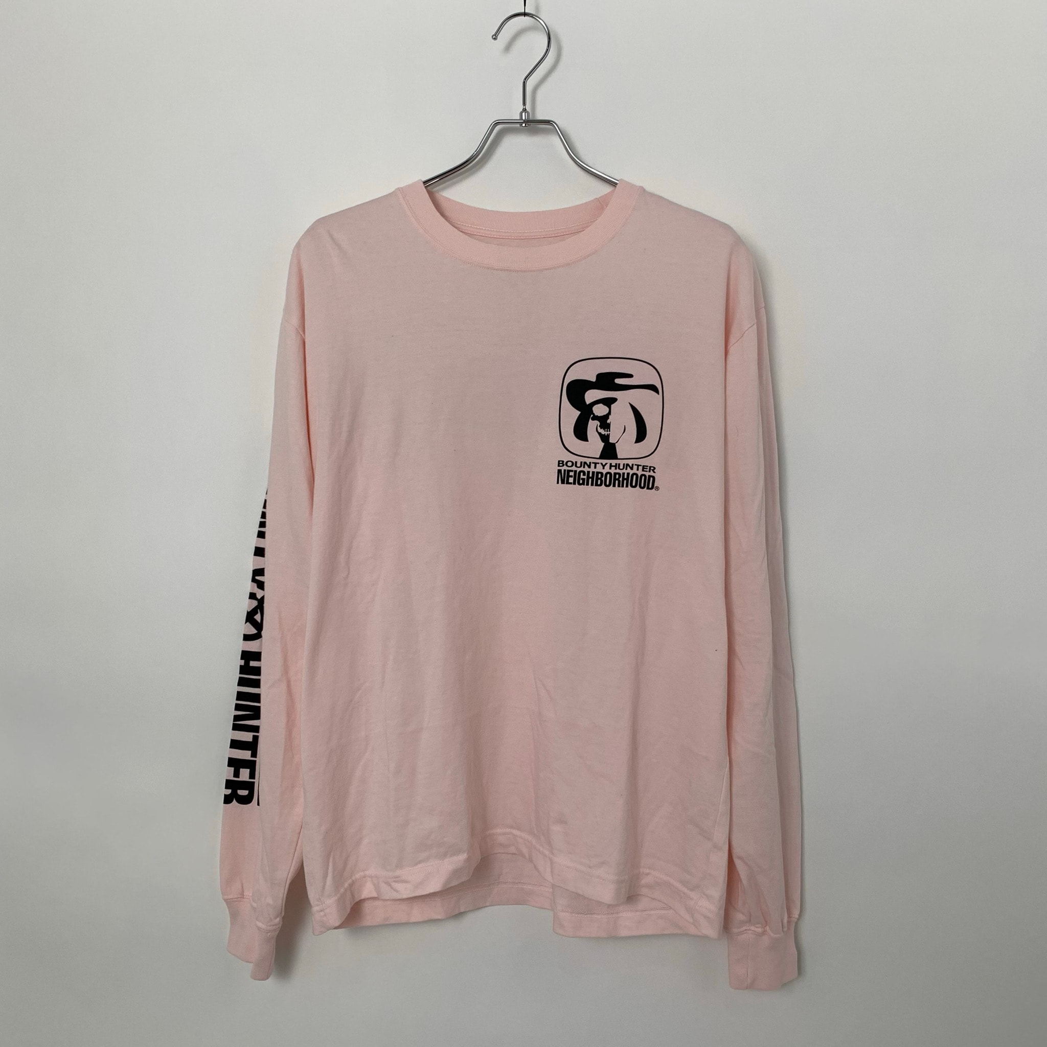 NEIGHBORHOOD x BOUNTY HUNTER Tee LS-2 "Pink"