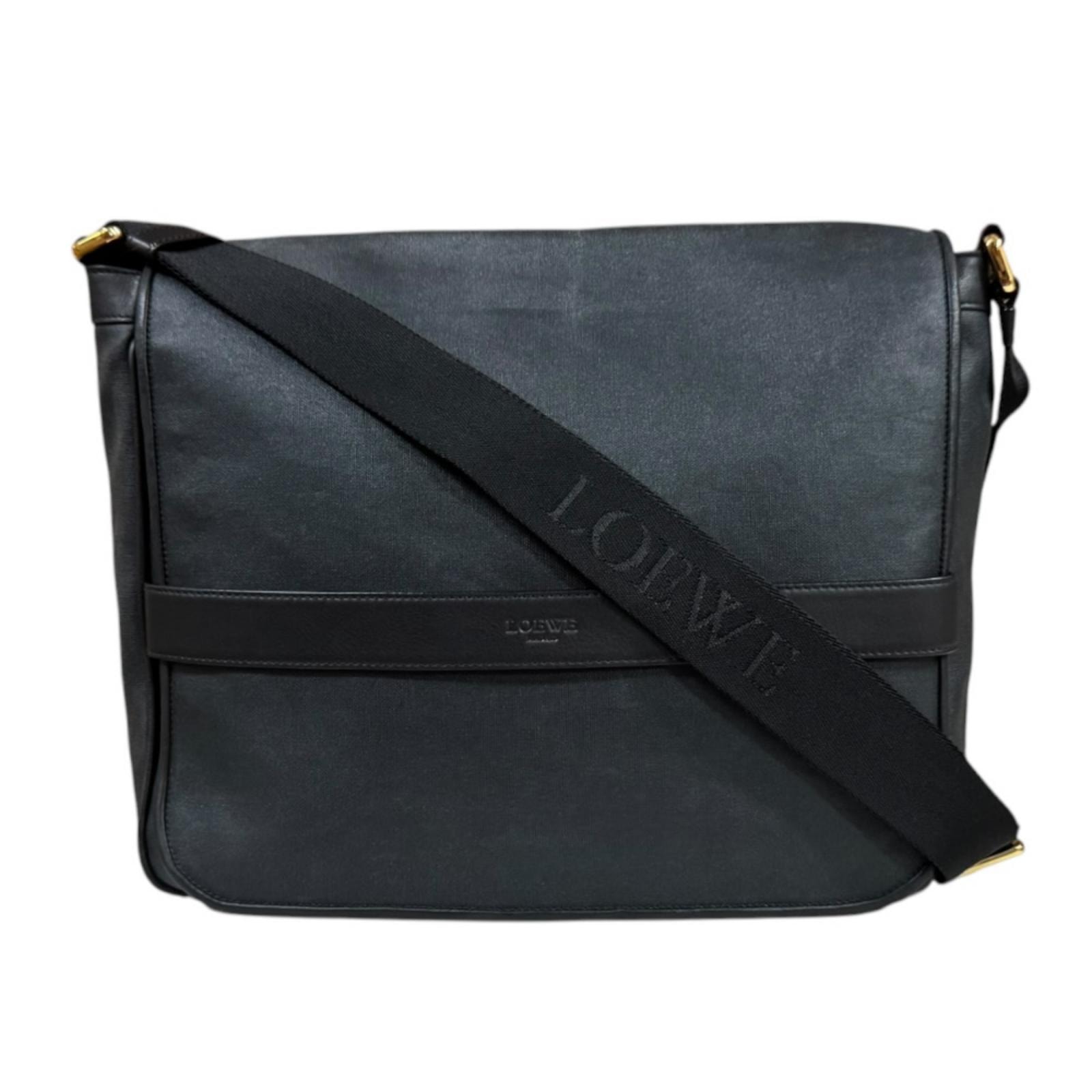ロエベ ショルダーバッグ PVC ブラック メンズ LOEWE 中古