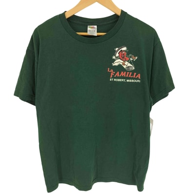 00S BEST LA FAMILL ST ROBERT MISSOURI キャラクタープリント コットンポリ S/S クルーネック Tシャツ【1140295514925】