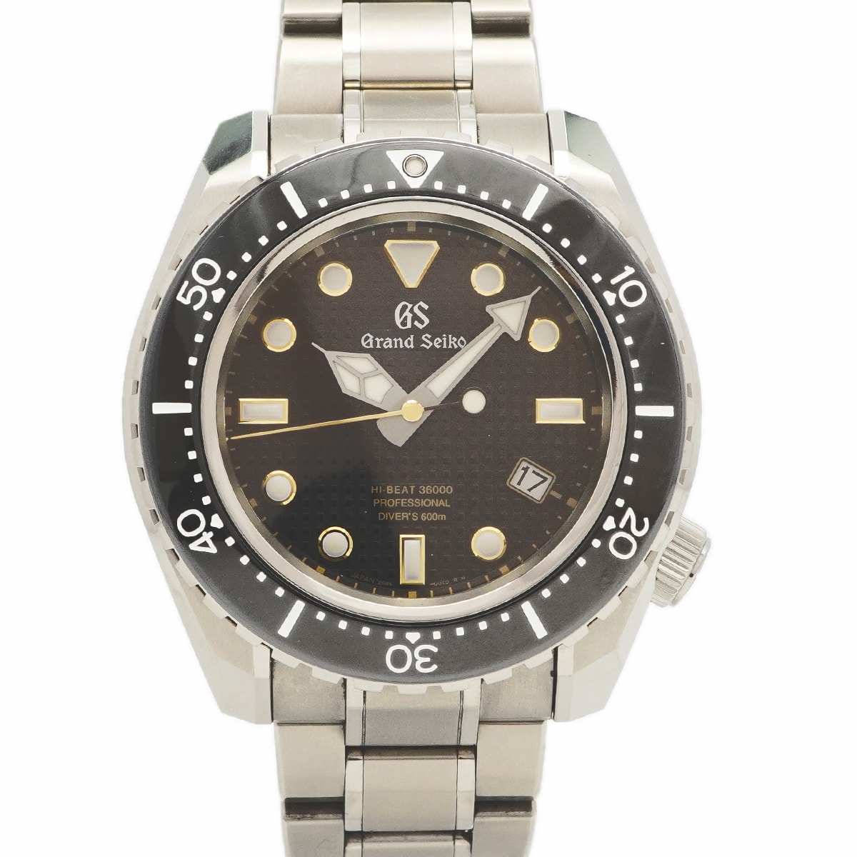 ★最終価格★SALE【6wcd0279】セイコー グランドセイコー SBGH255/9S85-01A0 黒文字盤【中古】腕時計 メンズ