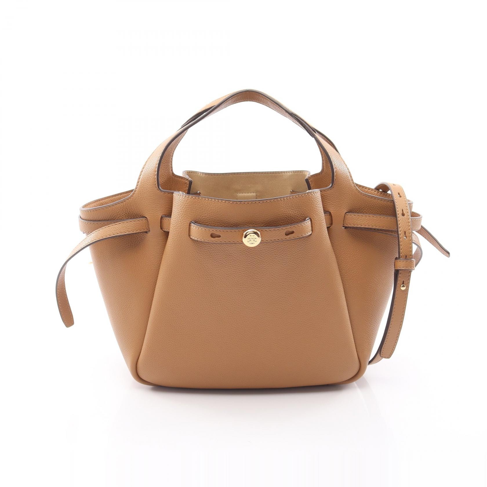 トリーバーチ Tory Burch ROMY ロミー スモール 2WAY ハンドバッグ バッグ レザー レディース ブラウン系 164866227 【新品】
