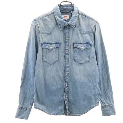 Levi's リーバイス 長袖 デニム ウエスタンシャツ XS