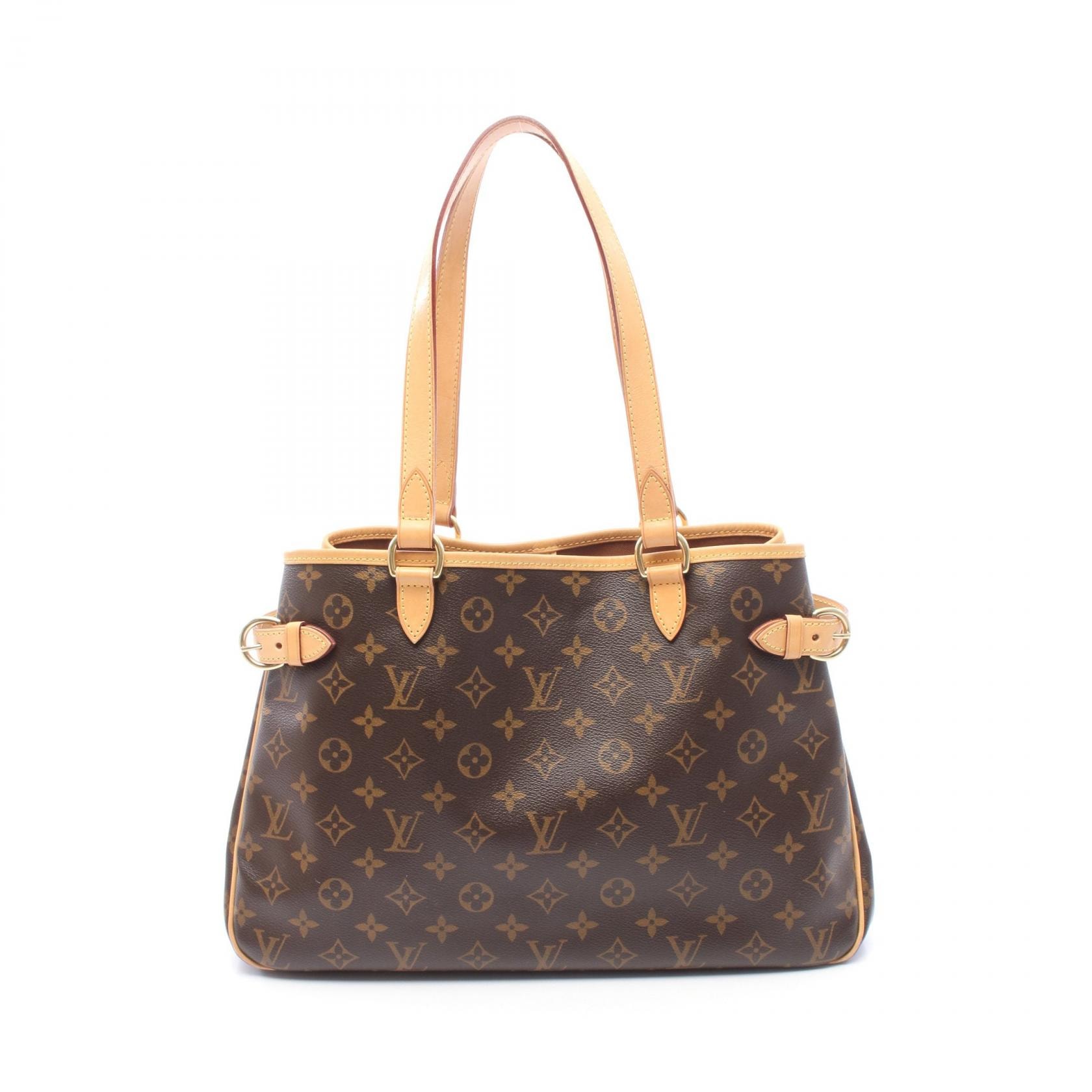 ルイ・ヴィトン LOUIS VUITTON バティニョール オリゾンタル ショルダーバッグ バッグ PVCコーティングキャンバス レザー モノグラム レディース ブラウン系 M51154 【中古】
