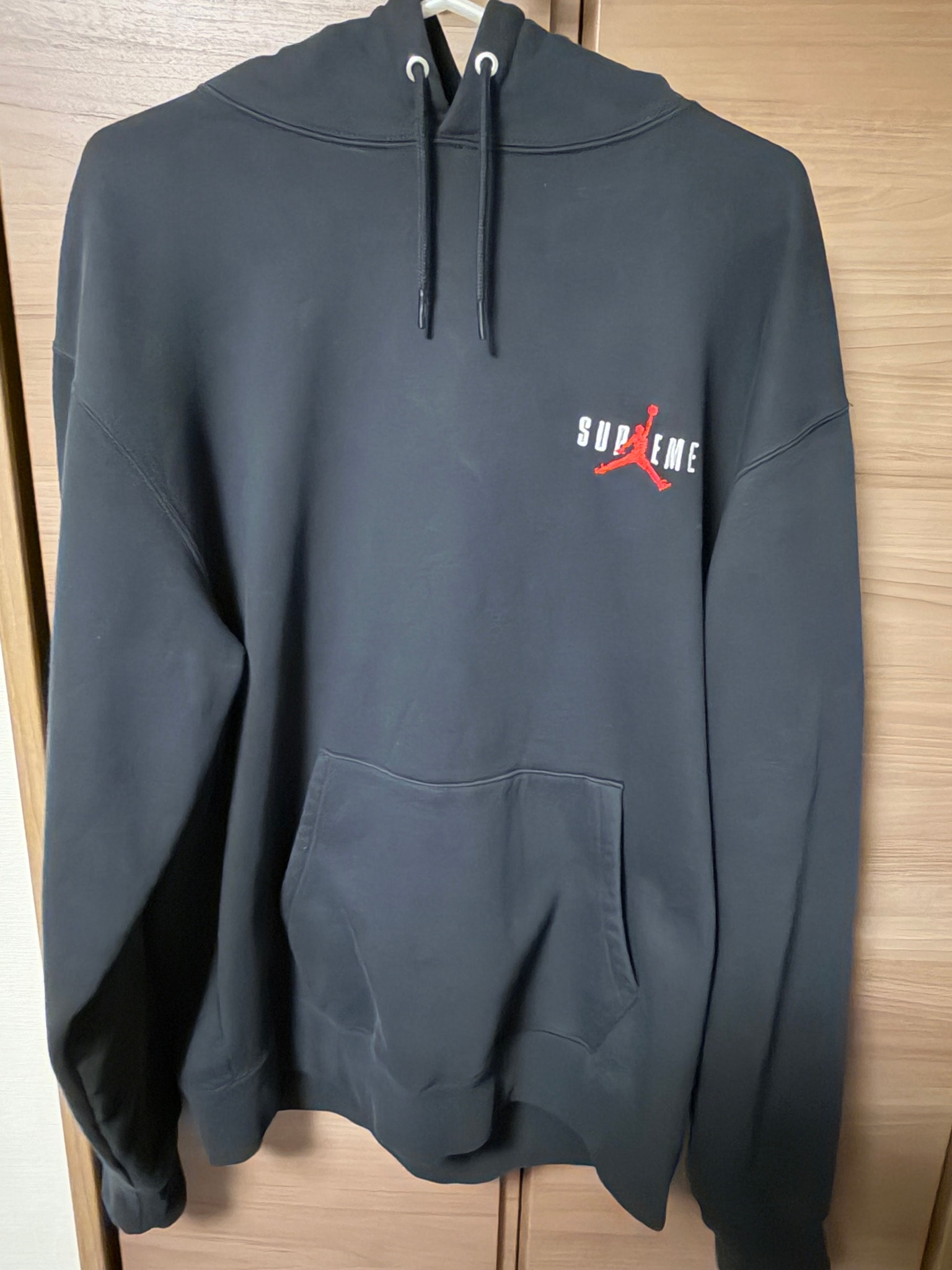 Supreme x Jordan Hooded Sweatshirt "Black"