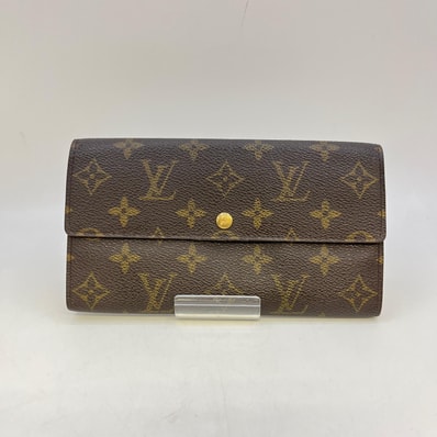 LOUIS VUITTON ルイヴィトン モノグラム ポシェットポルトモネクレディ M61725 ブラウン