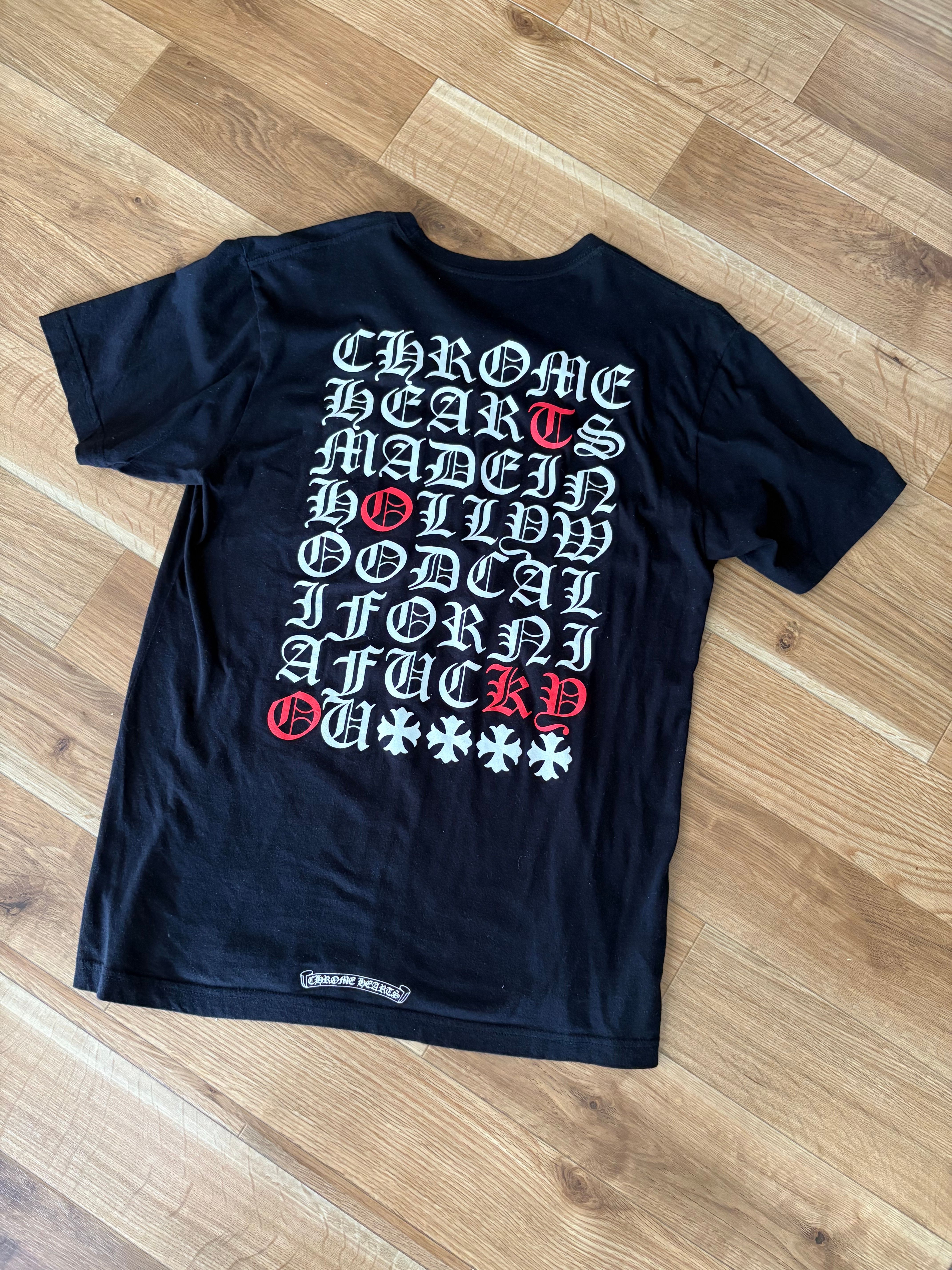 Chrome Hearts Made In Hollywood T-Shirt Tokyo Logo "Black/White/Red"
