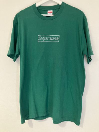 Supreme KAWS Chalk Logo Tee "Light Pine"