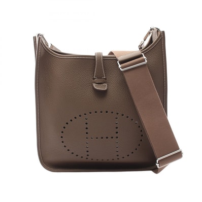 エルメス HERMES エヴリン 3 トロワ PM エトゥープ ショルダーバッグ バッグ レザー トリヨンクレマンス エトゥープ B刻印(2023年製造) レディース グレー系 【中古】