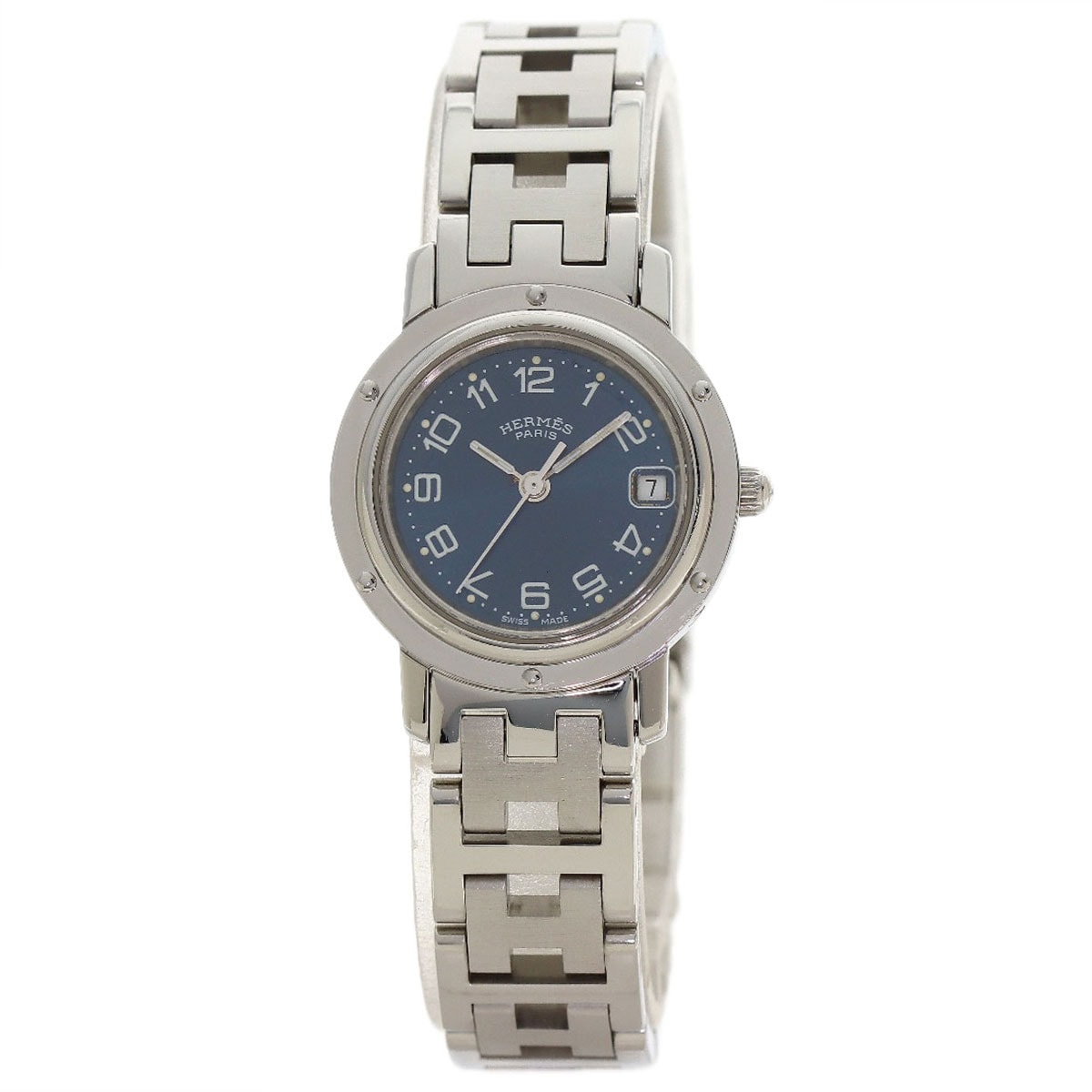 HERMES エルメス CL4.210 クリッパー 腕時計 SS SS レディース [中古]