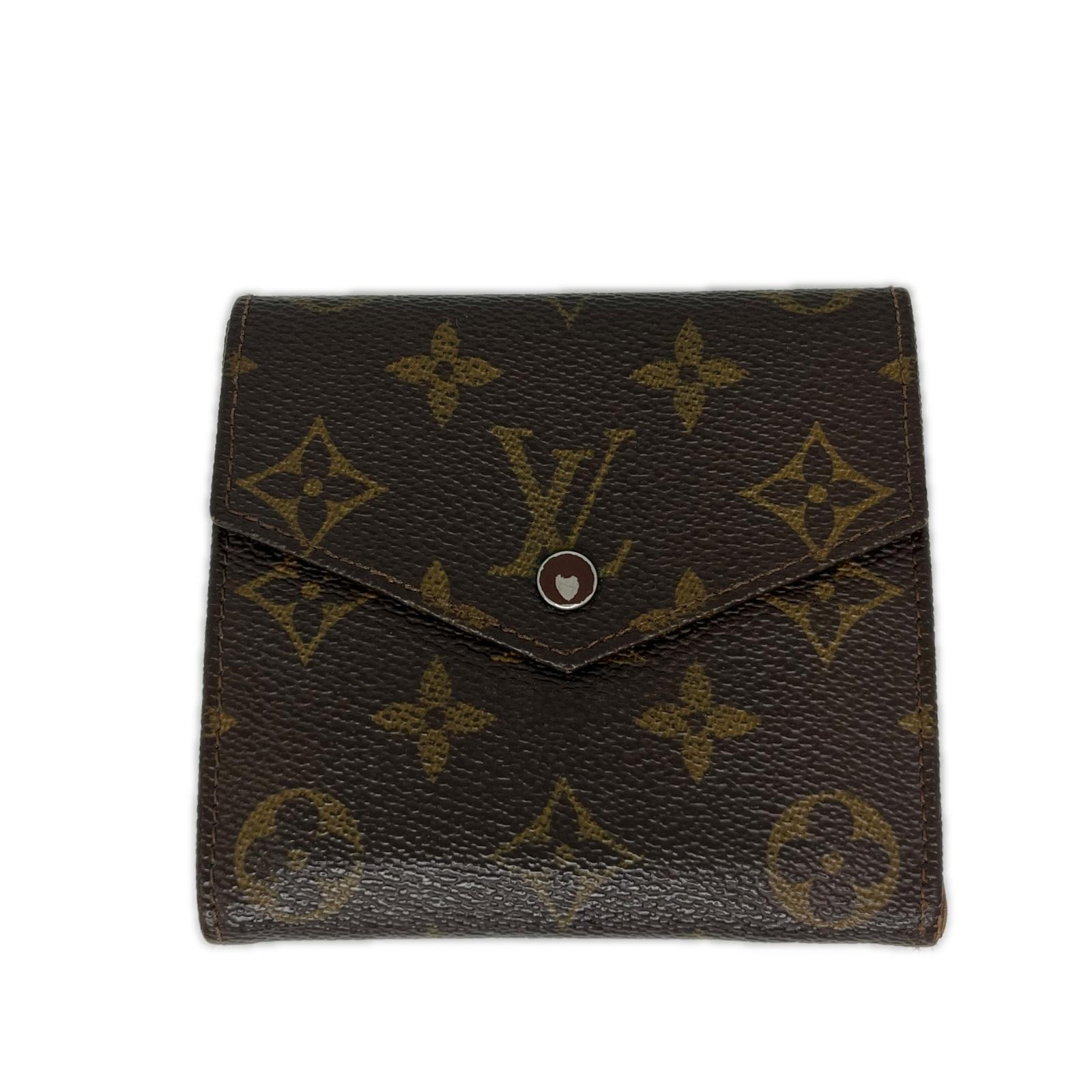 LOUIS VUITTON ルイヴィトン モノグラム ポルトモネビエカルトクレディ 3つ折り財布 M61660 ブラウン