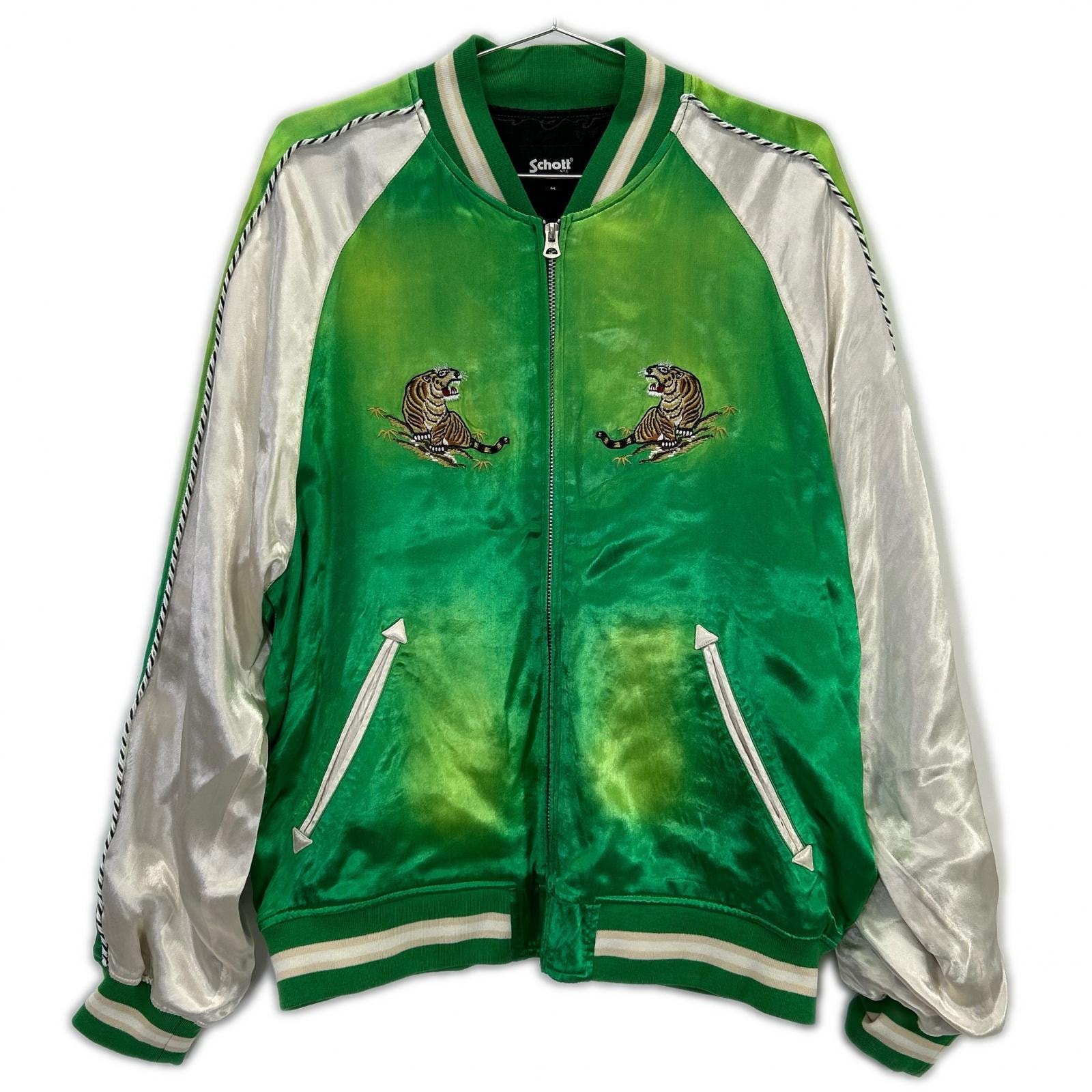 ショット 782-5152008 グリーン RAYON SUKA ASING JACKET 龍虎 M