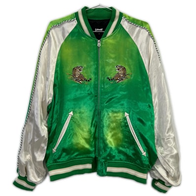 ショット 782-5152008 グリーン RAYON SUKA ASING JACKET 龍虎 M