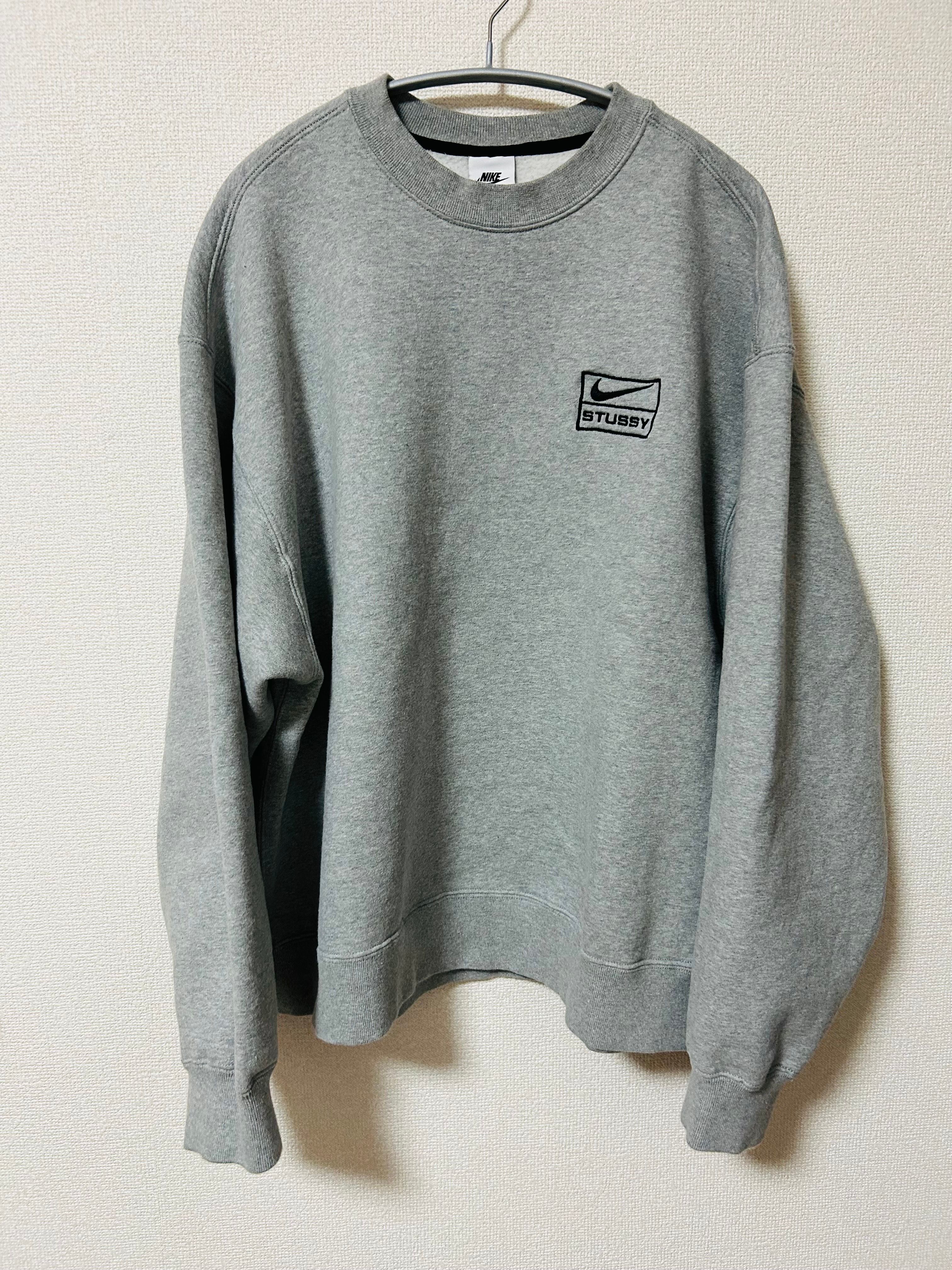 Stussy x Nike Fleece Crew (US Size) "Grey" DO9337-063