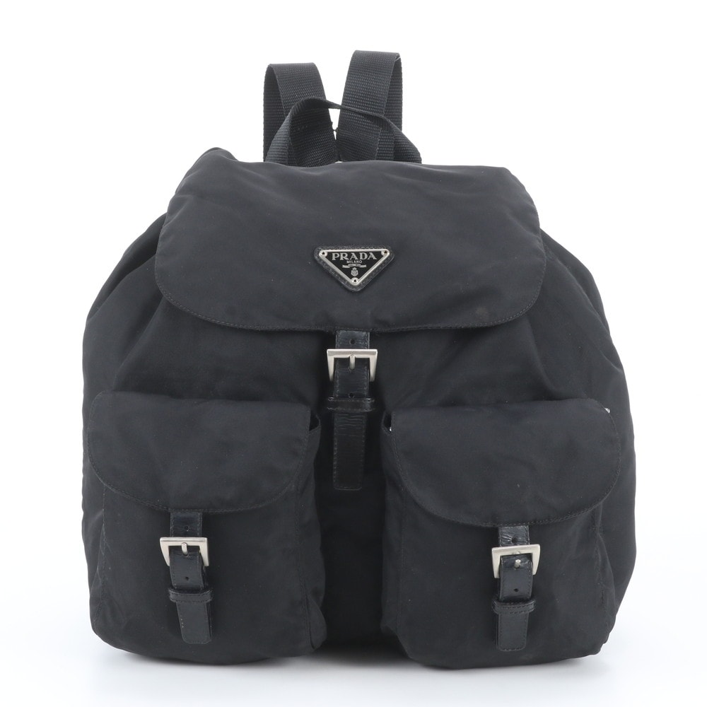 ■極美品 プラダ テスート ナイロントライアングルロゴリュックサック