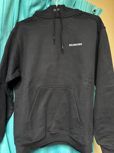 BALENCIAGA Back Logo Hoodie "Black"