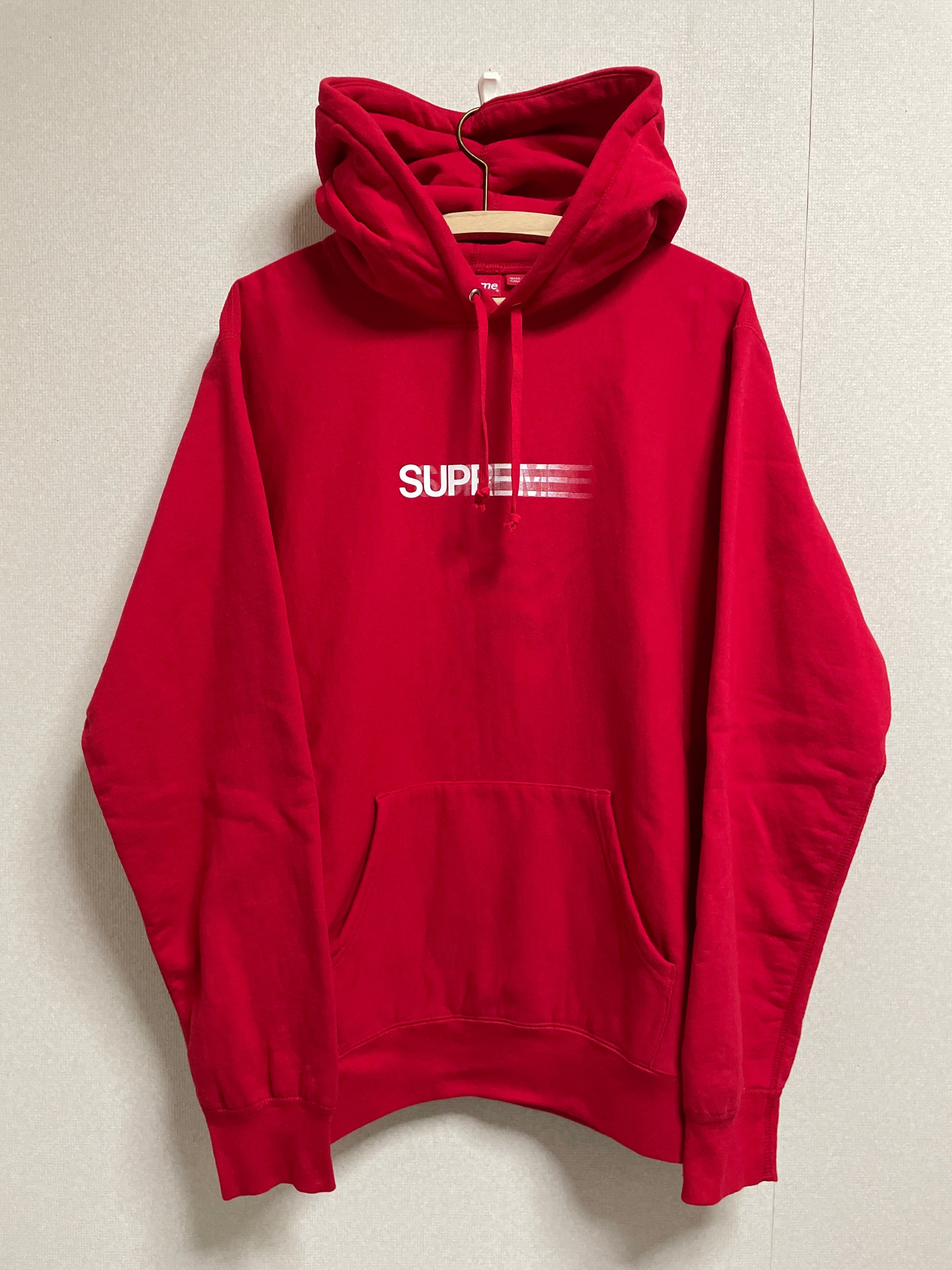 Supreme Motion Logo Hooded Sweatshirt "Red" (20SS)
