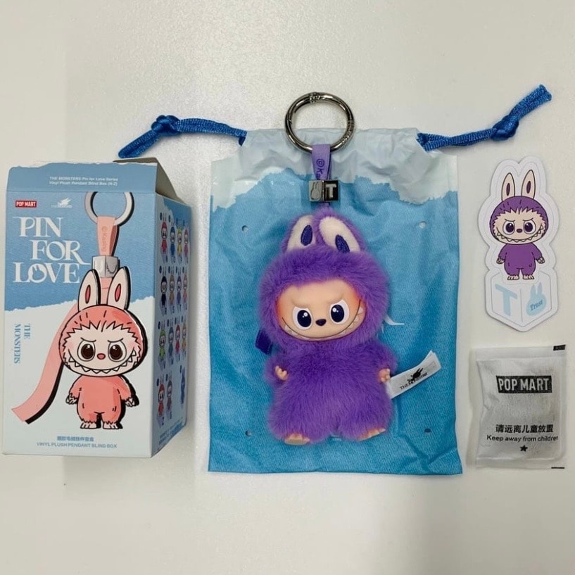 POP MART THE MONSTERS (LABUBU) Pin for Love Series-Vinyl Plush Pendant (N-Z) T