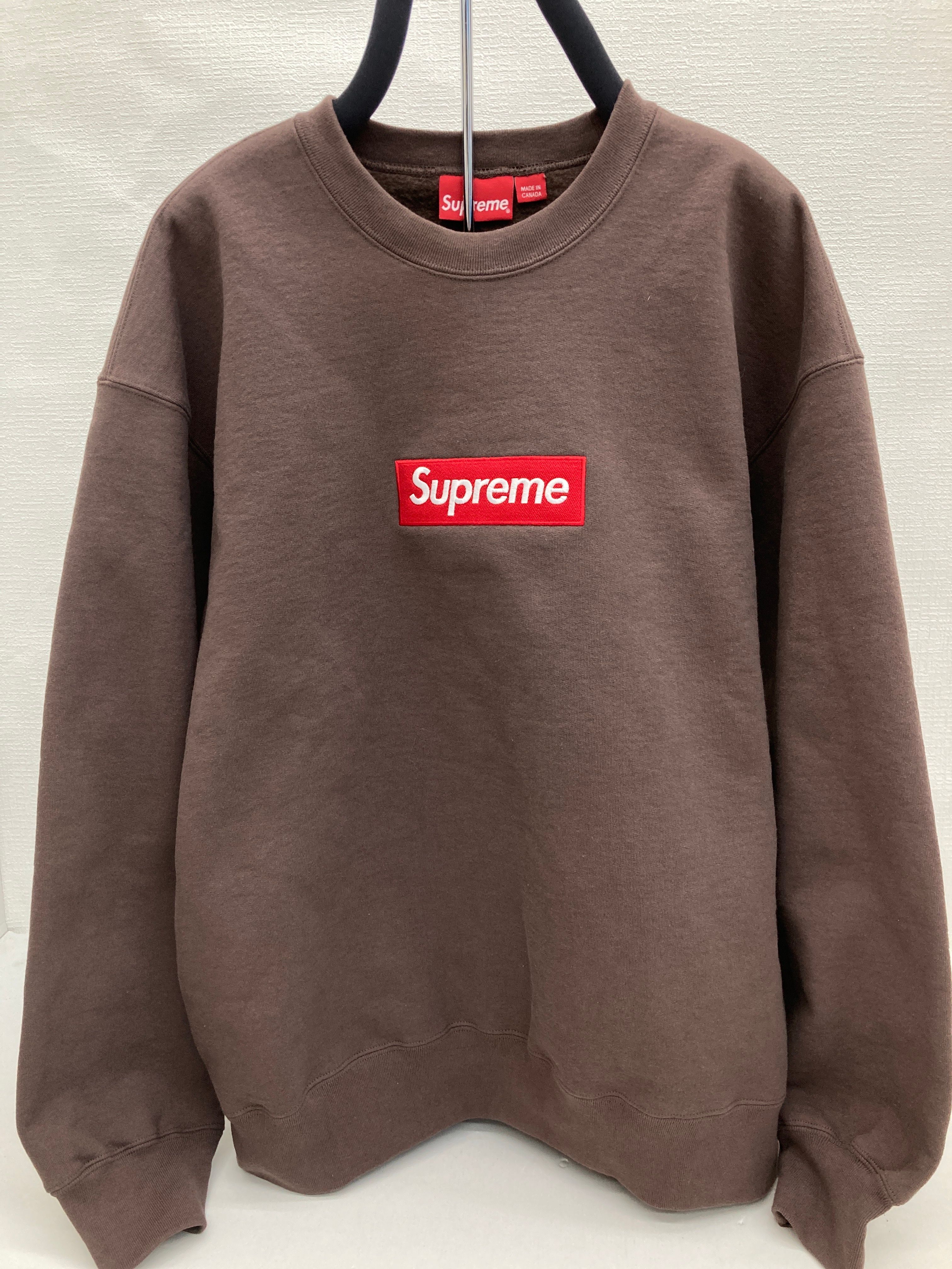 Supreme Box Logo Crewneck "Brown" (22FW)