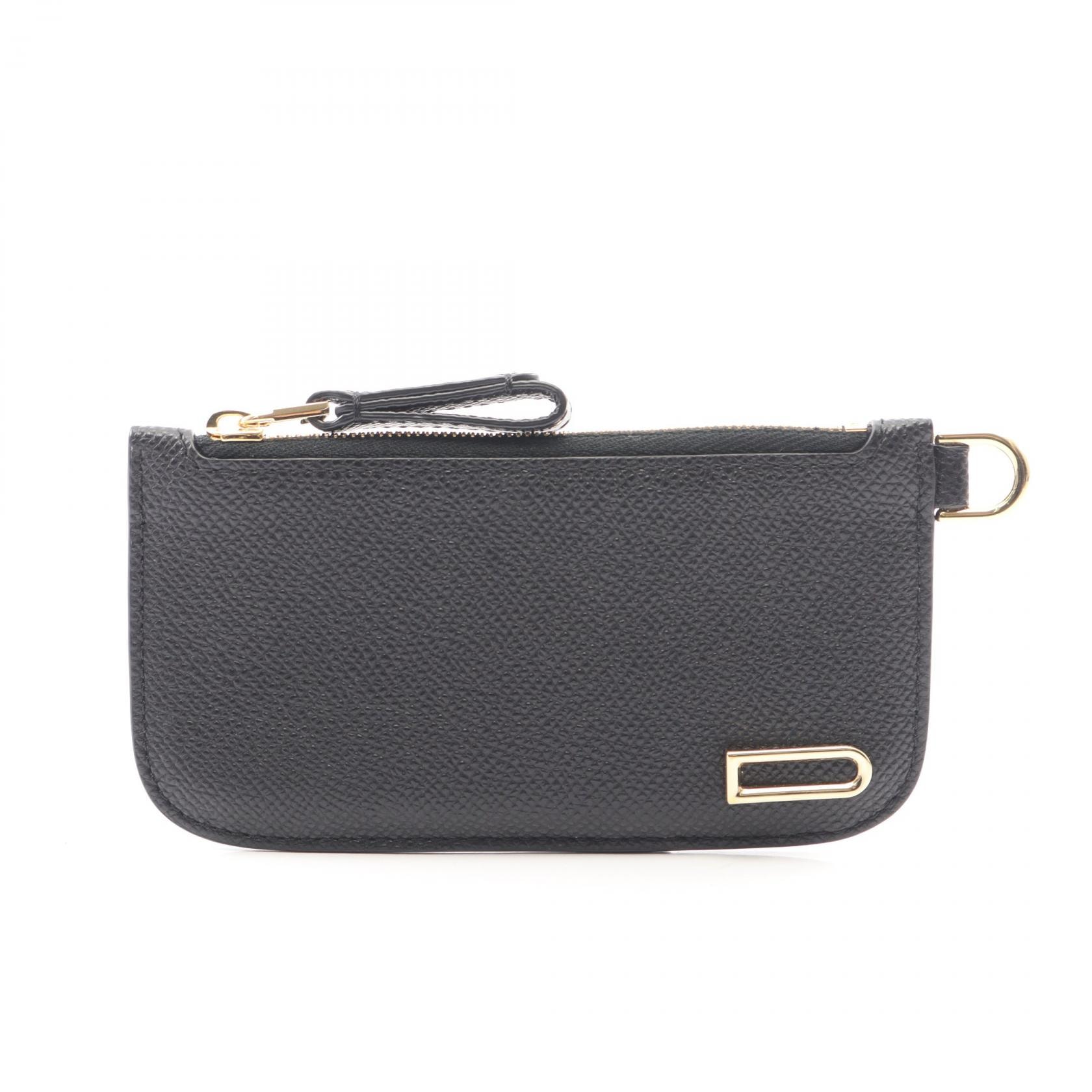 デルヴォー Delvaux ヴァガボンド コインケース 財布 レザー レディース ブラック系 【中古】