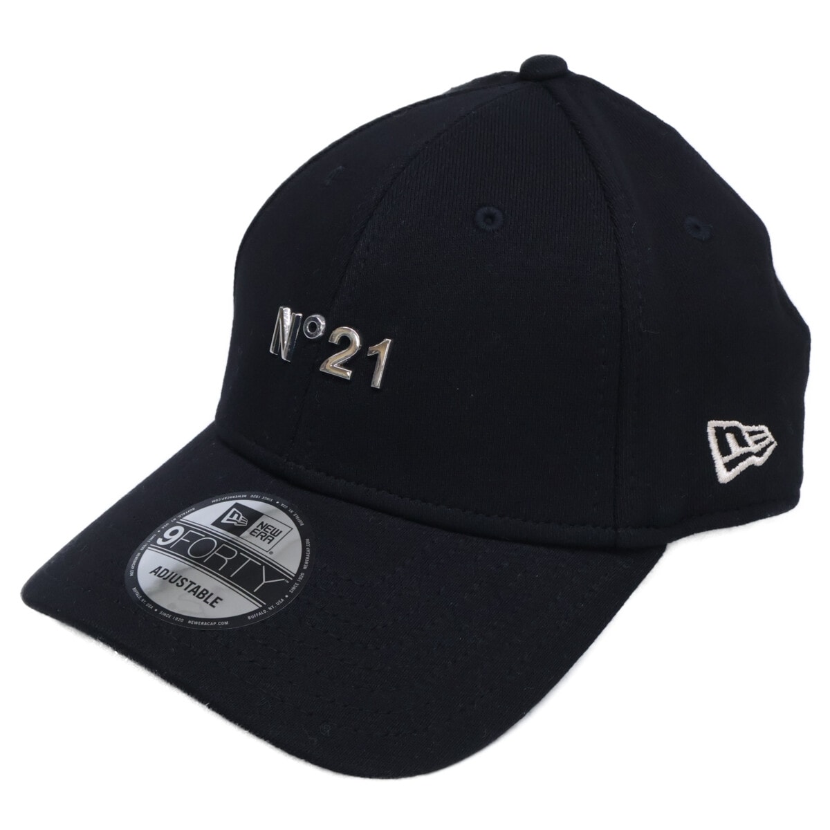 ニューエラ x N°21 ヌメロヴェントゥーノ 【美品】9FORTY EASY SNAP メタルロゴ スナップバック キャップ