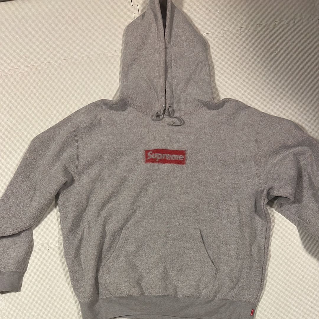 Supreme Inside Out Box Logo Hooded Sweatshirt "Heather Grey"