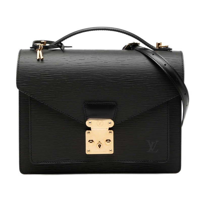 ルイ ヴィトン エピ モンソー ハンドバッグ ショルダーバッグ 2WAY M52122 ノワール ブラック レザー レディース LOUIS VUITTON 【中古】