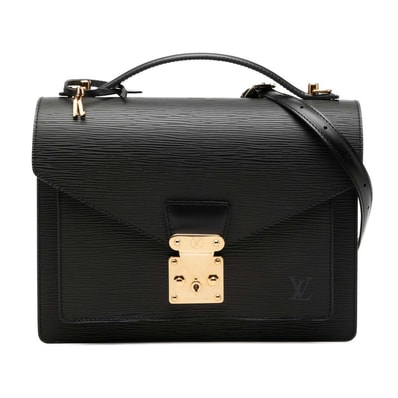 ルイ ヴィトン エピ モンソー ハンドバッグ ショルダーバッグ 2WAY M52122 ノワール ブラック レザー レディース LOUIS VUITTON 【中古】